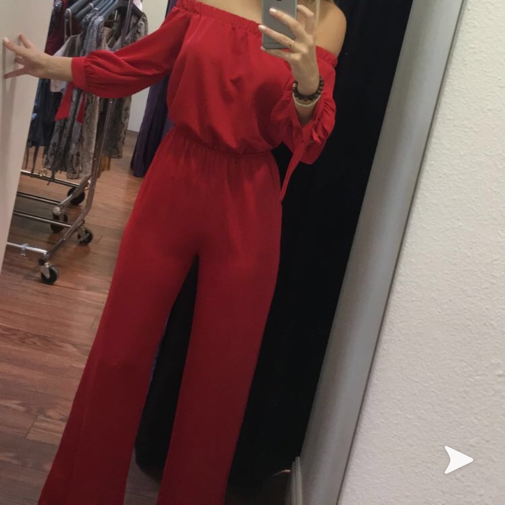 Red jumpsuit